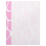 Giraffe Print Pattern in Candy Pink. Letterhead Design