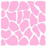 Giraffe Print Pattern in Candy Pink. Photo Cut Out