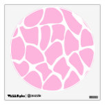 Giraffe Print Pattern in Candy Pink. Wall Stickers