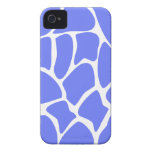 Giraffe Print Pattern in Cornflower Blue. iPhone 4 Case-Mate Case