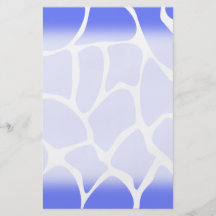 Giraffe Print Pattern in Cornflower Blue. Flyer