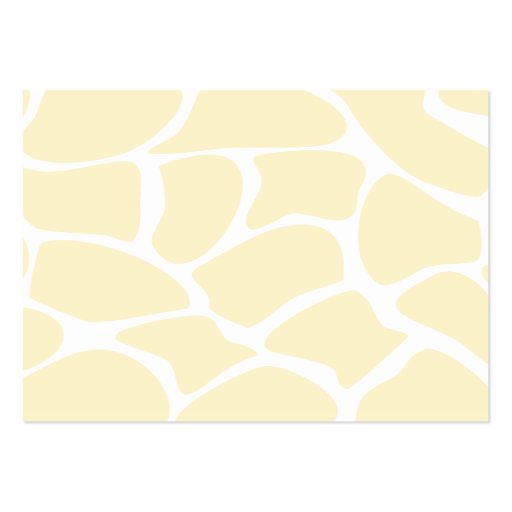 Giraffe Print Pattern in Cream Color. Business Card