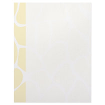 Giraffe Print Pattern in Cream Color. Letterhead Template