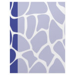 Giraffe Print Pattern in Dark Blue. Letterhead