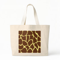 Giraffe Print Pattern in Dark Brown. Bags