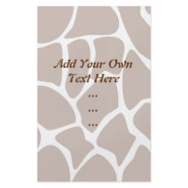 Giraffe Print Pattern in Dark Brown. Flyer Design