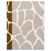Giraffe Print Pattern in Dark Brown. Customized Letterhead