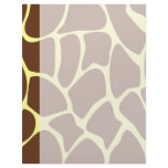 Giraffe Print Pattern in Dark Brown. Customized Letterhead