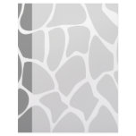 Giraffe Print Pattern in Gray. Letterhead Design