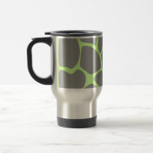 Giraffe Print Pattern in Gray. Mug