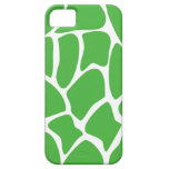 Giraffe Print Pattern in Jungle Green. iPhone 5 Cases