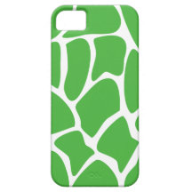 Giraffe Print Pattern in Jungle Green. iPhone 5 Cases