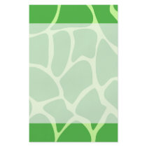 Giraffe Print Pattern in Jungle Green. Full Color Flyer