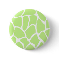Giraffe Print Pattern in Light Lime Green. Button
