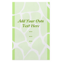 Giraffe Print Pattern in Light Lime Green. Flyer