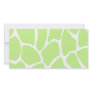 Giraffe Print Pattern in Light Lime Green. Customized Photo Card