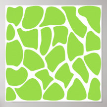 Giraffe Print Pattern in Lime Green.