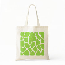 Giraffe Print Pattern in Lime Green. Tote Bag