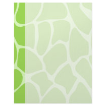 Giraffe Print Pattern in Lime Green. Letterhead Template