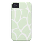 Giraffe Print Pattern in Mint Green. iPhone 4 Case-Mate Case