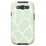 Giraffe Print Pattern in Mint Green. Samsung Galaxy S3 Covers
