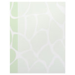 Giraffe Print Pattern in Mint Green. Letterhead Template