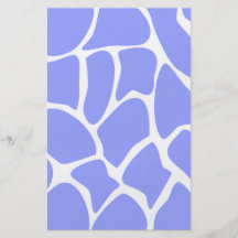Giraffe Print Pattern in Sky Blue. Full Color Flyer