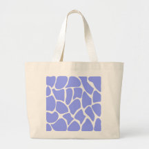 Giraffe Print Pattern in Sky Blue. Tote Bags
