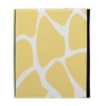 Giraffe Print Pattern in Yellow. iPad Folio Covers