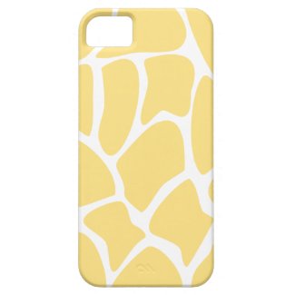 Giraffe Print Pattern in Yellow. iPhone 5 Covers
