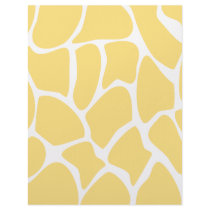 Giraffe Print Pattern in Yellow. Personalized Letterhead