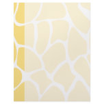 Giraffe Print Pattern in Yellow. Personalized Letterhead