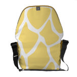 Giraffe Print Pattern in Yellow. Courier Bag
