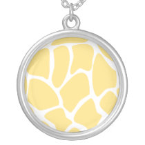 Giraffe Print Pattern in Yellow. Jewelry