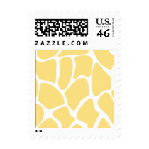 Giraffe Print Pattern in Yellow. Stamps