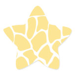 Giraffe Print Pattern in Yellow. stickers
