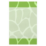 Giraffe Print Pattern. Safari Green. flyers