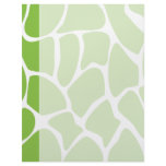 Giraffe Print Pattern. Safari Green. Customized Letterhead