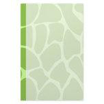 Giraffe Print Pattern. Safari Green. Stationery