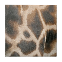 Giraffe Print Pattern Tile