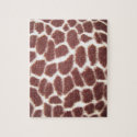 Giraffe Print Puzzle with Tin puzzle