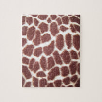 Giraffe Print Puzzle with Tin