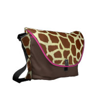 Giraffe Print Rickshaw Messenger Bag