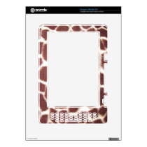 Giraffe Print Decal For The Kindle