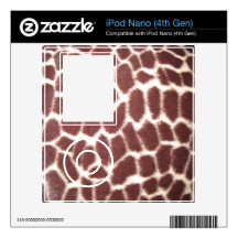 Giraffe Print Skins For The iPod Nano