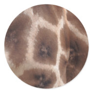 giraffe print sticker