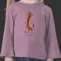 Giraffe Reaching For A Star t-shirts by Petite_Angela Giraffe Reaching For A Star t-shirts