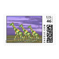 Giraffe Run postage