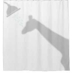 Giraffe Shadow Silhouette Shadow Buddies in Shower Shower Curtain