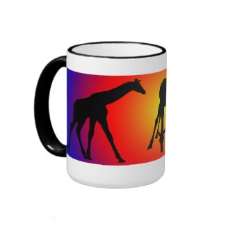 giraffe silhouette #4 mug